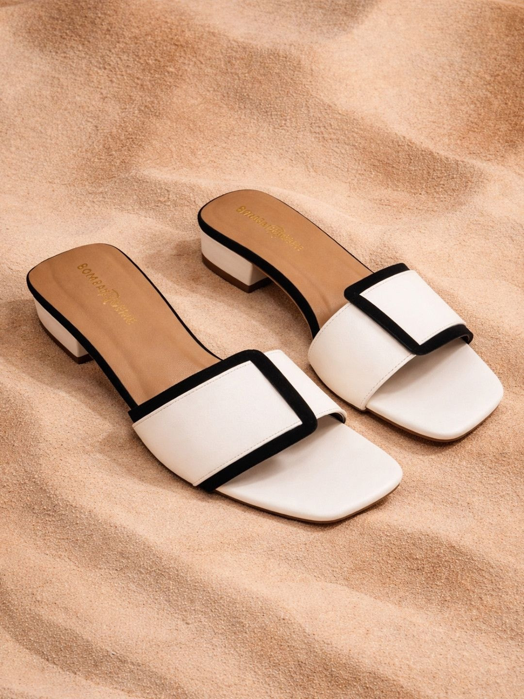 Bombay Genie Colourblocked Block Sandals