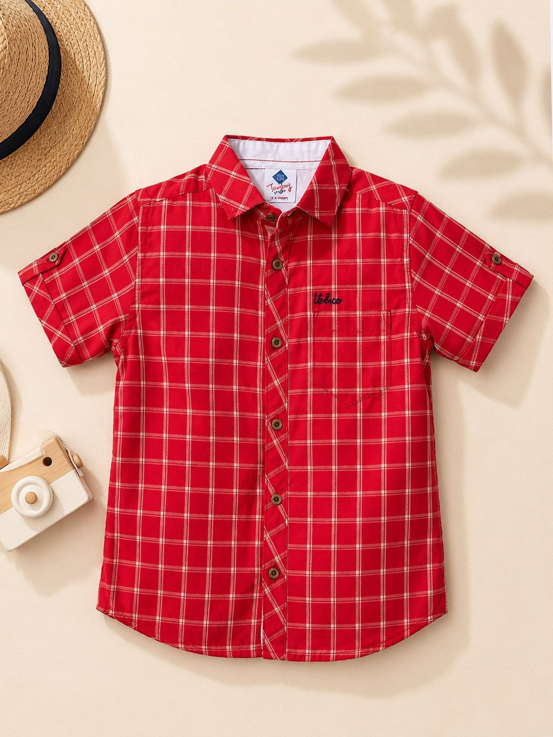 TONYBOY Boys Classic Checked Casual Shirt