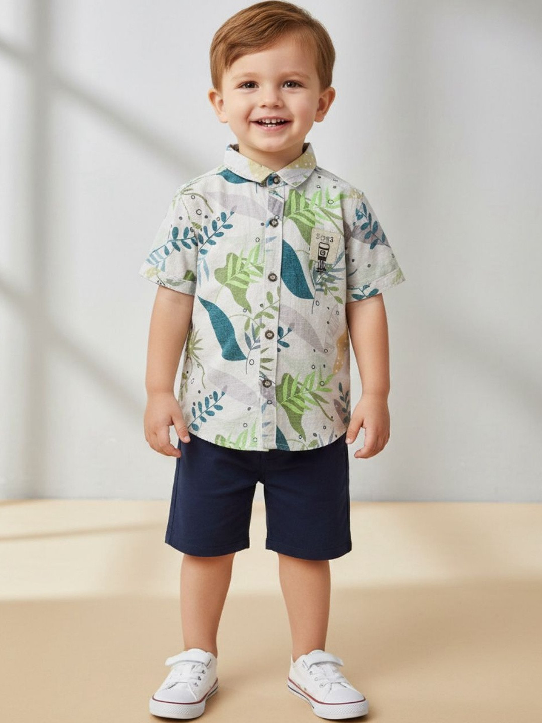 V-Mart Boys Floral Printed Casual Shirt