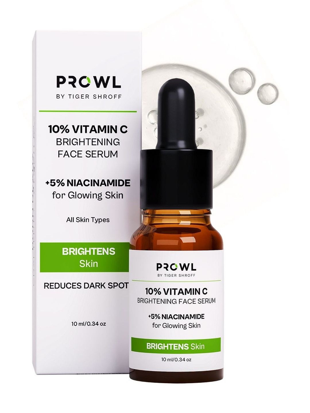 PROWL by Tiger Shroff 10% Vitamin C Face Serum For Brightening & Glowing Skin - 10ml