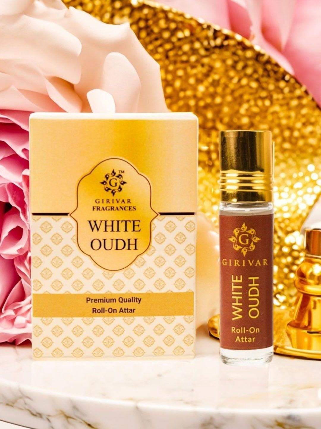 Girivar White Oudh Alcohol Free Roll On Attar - 10 ml