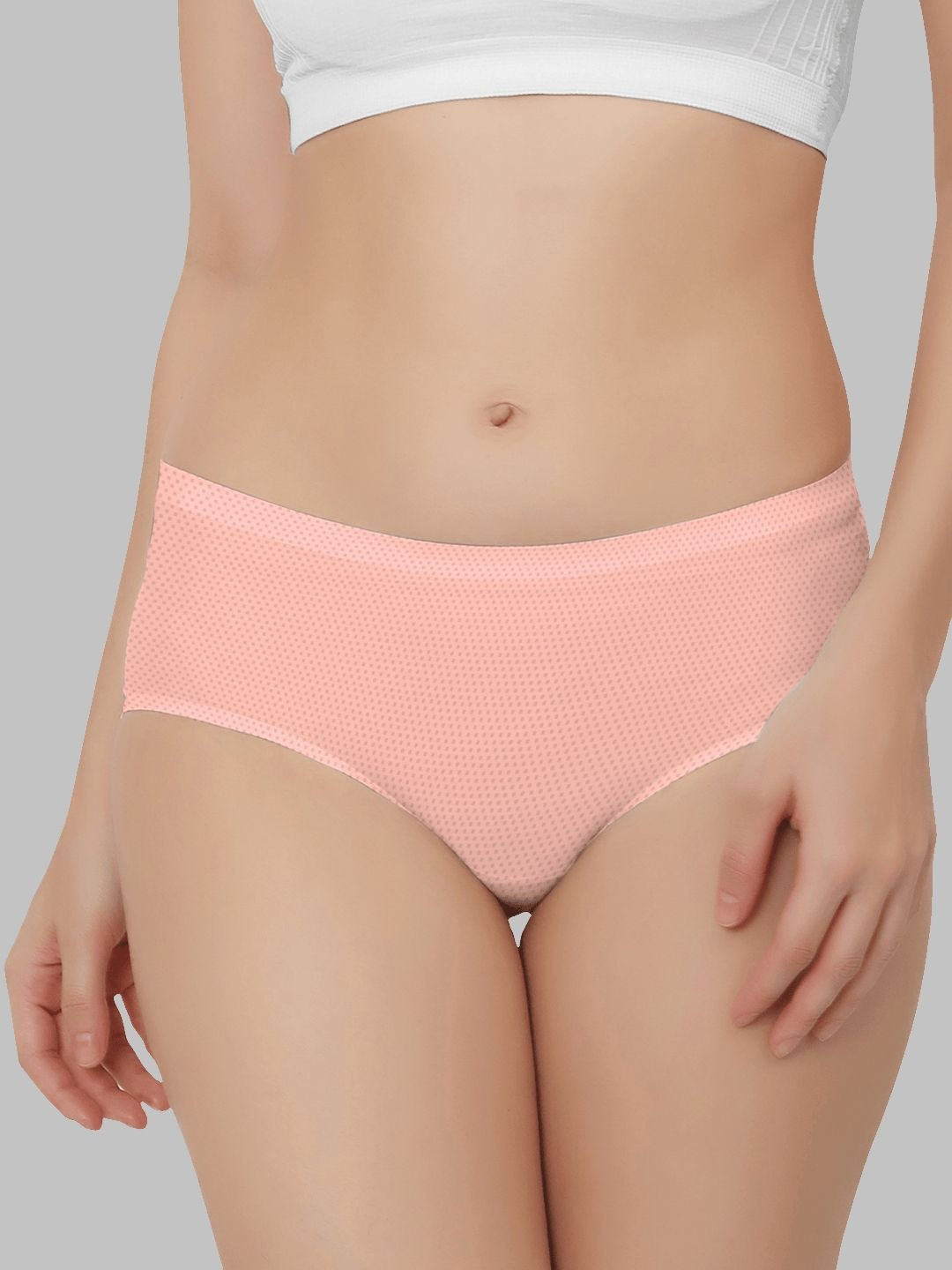 Bella Voste Pack Of 2 Low Rise Seamless Breathable Period Briefs PT-N810-Pink-Purple-M