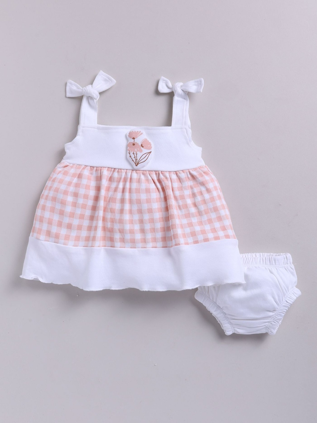 Smart Baby Checked A-Line Dress
