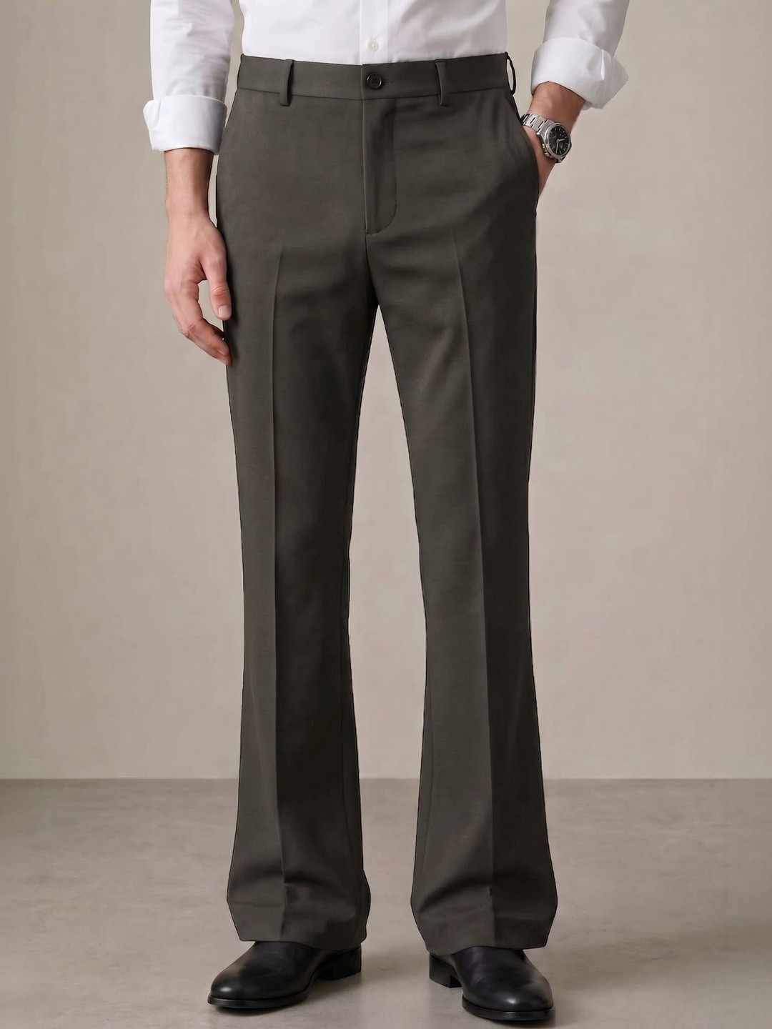 Kites Club Men Loose Fit High-Rise Trousers