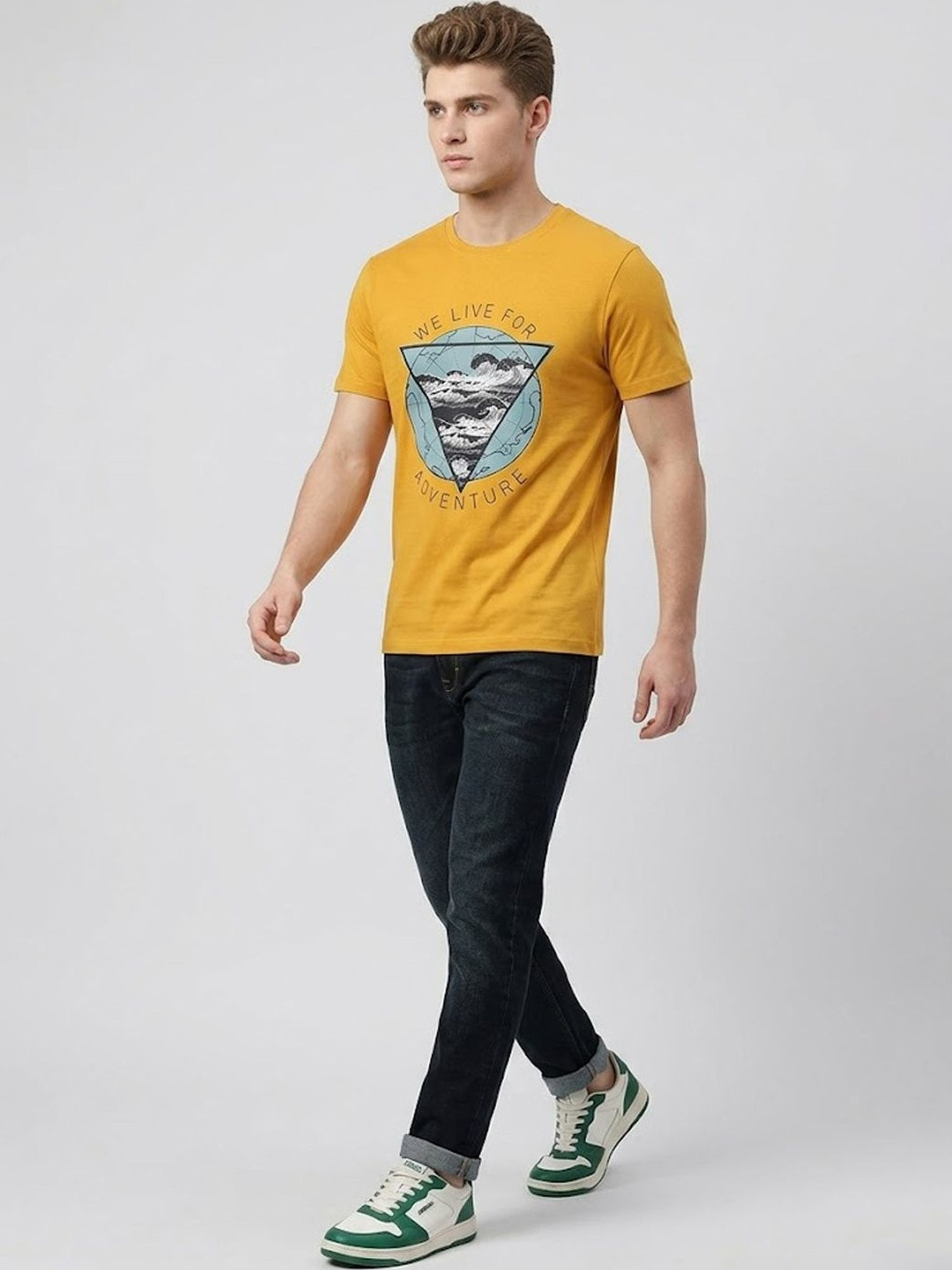 Roadster Men Printed T-shirt