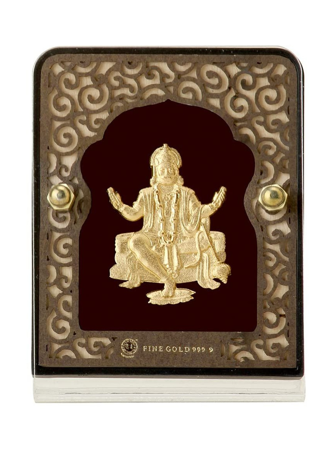 Aarya24KT Brown 1 Pieces Glass Table Photo Frames