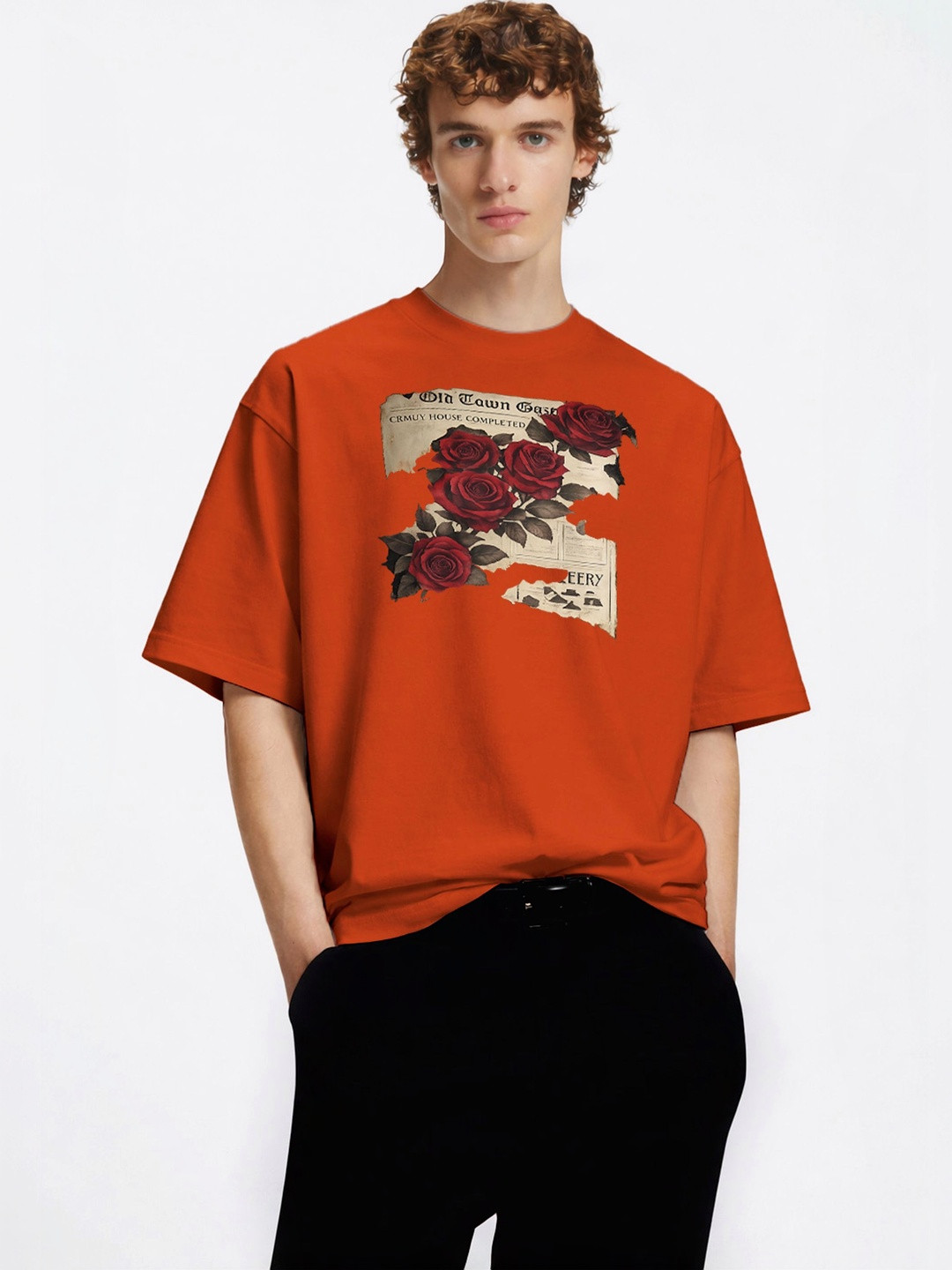 TOGS & TERRE Men Floral Printed Organic Cotton Blend T-shirt