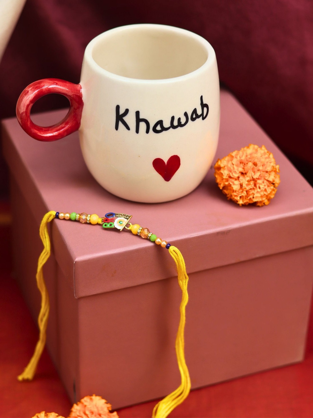 WEAVING HOMES Khawab Mug Rakhi Gift Box