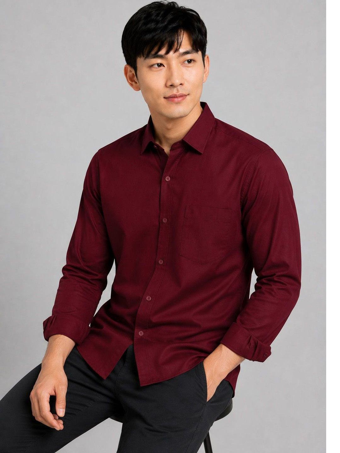 MaverIQ Men Classic Casual Shirt