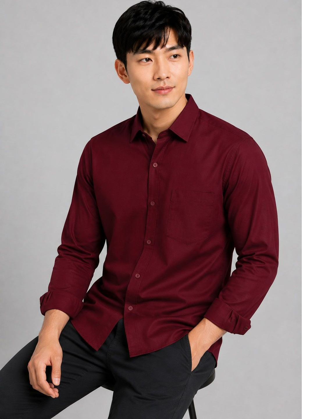 MaverIQ Men Classic Casual Shirt