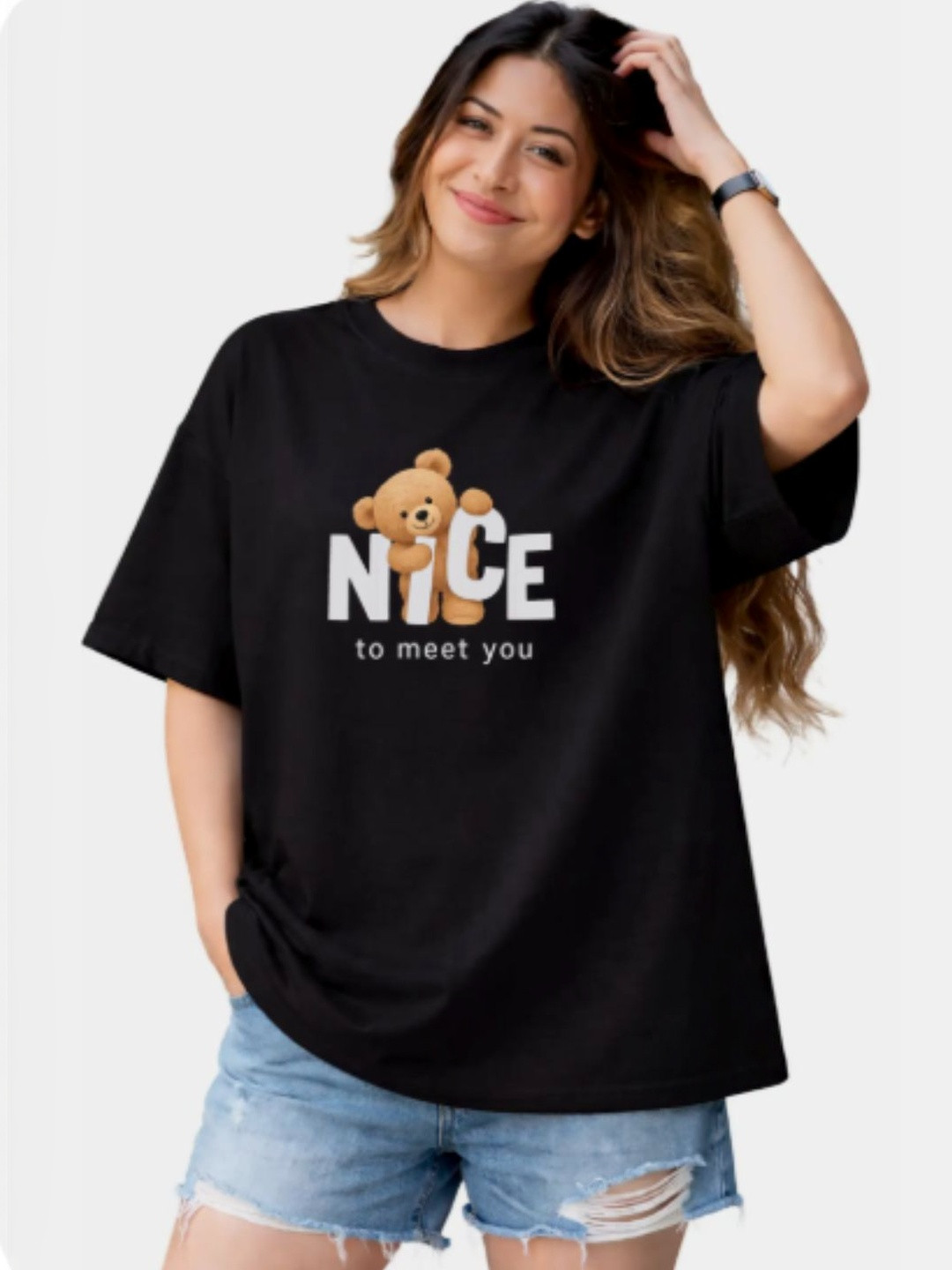 Derada Women Printed Boxy T-shirt