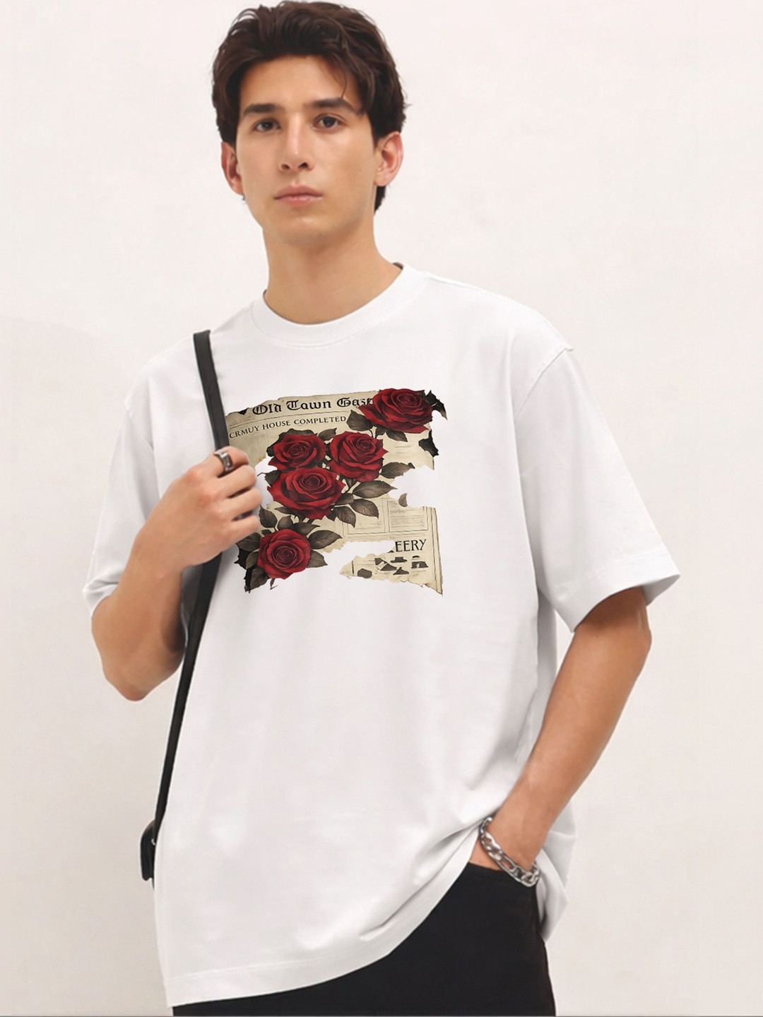 TOGS & TERRE Men Floral Printed Organic Cotton Blend T-shirt