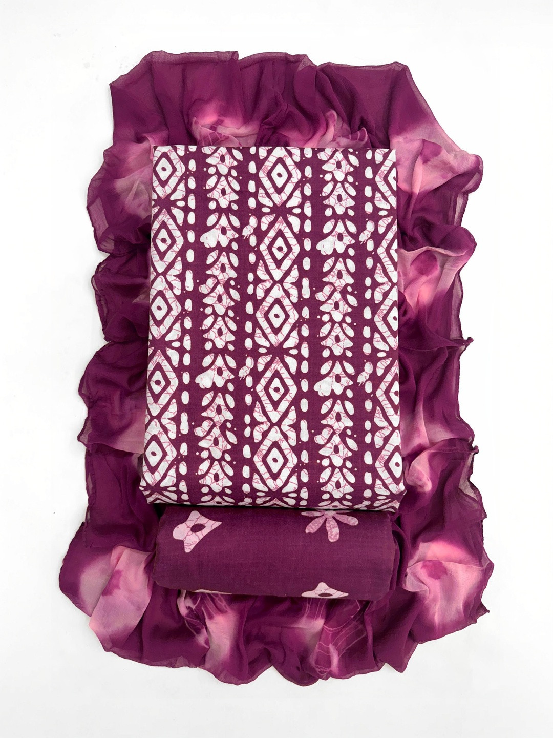 Mitera Printed Pure Cotton Unstitched Dress Material