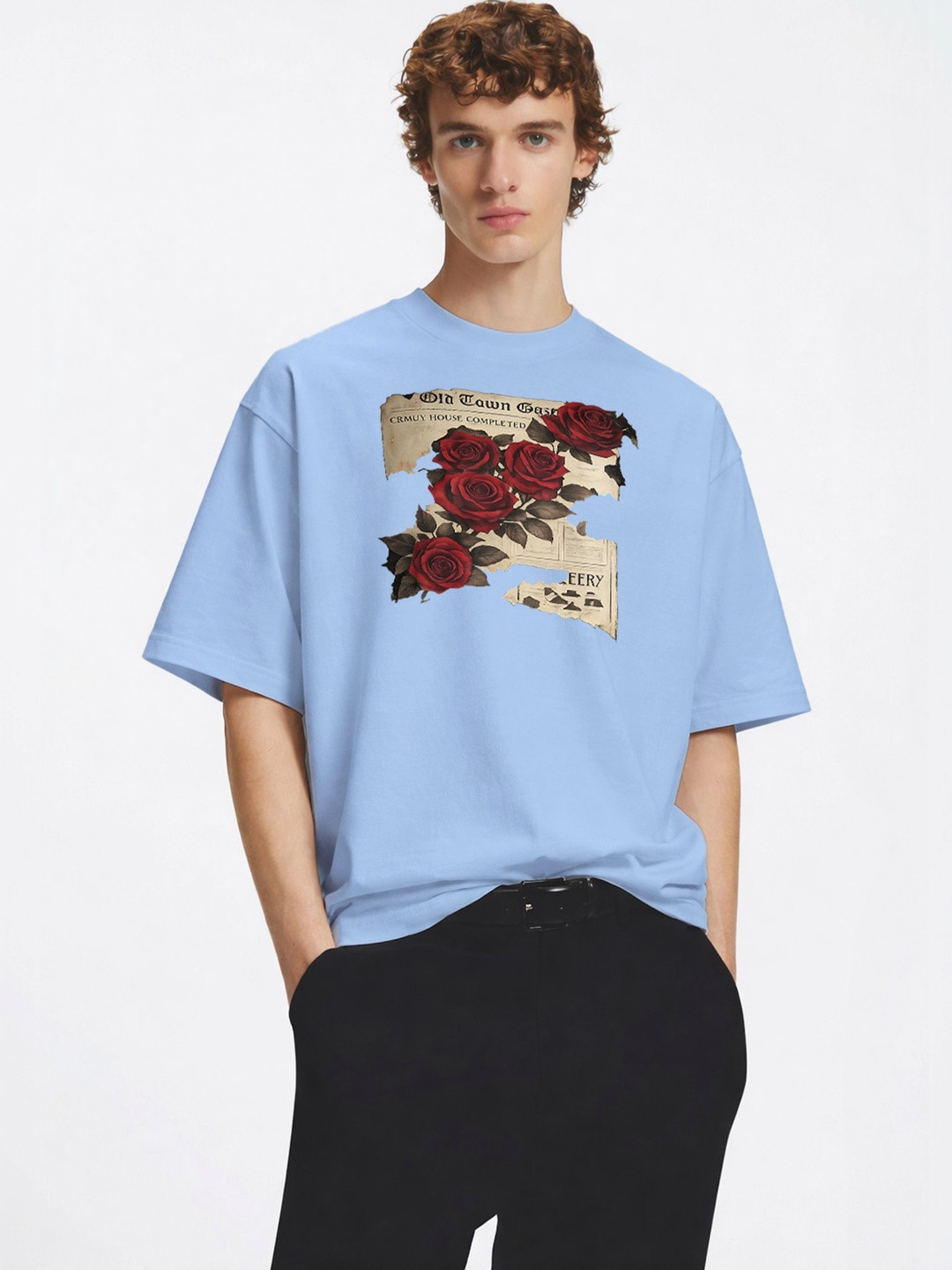 TOGS & TERRE Men Floral Printed Organic Cotton Blend T-shirt