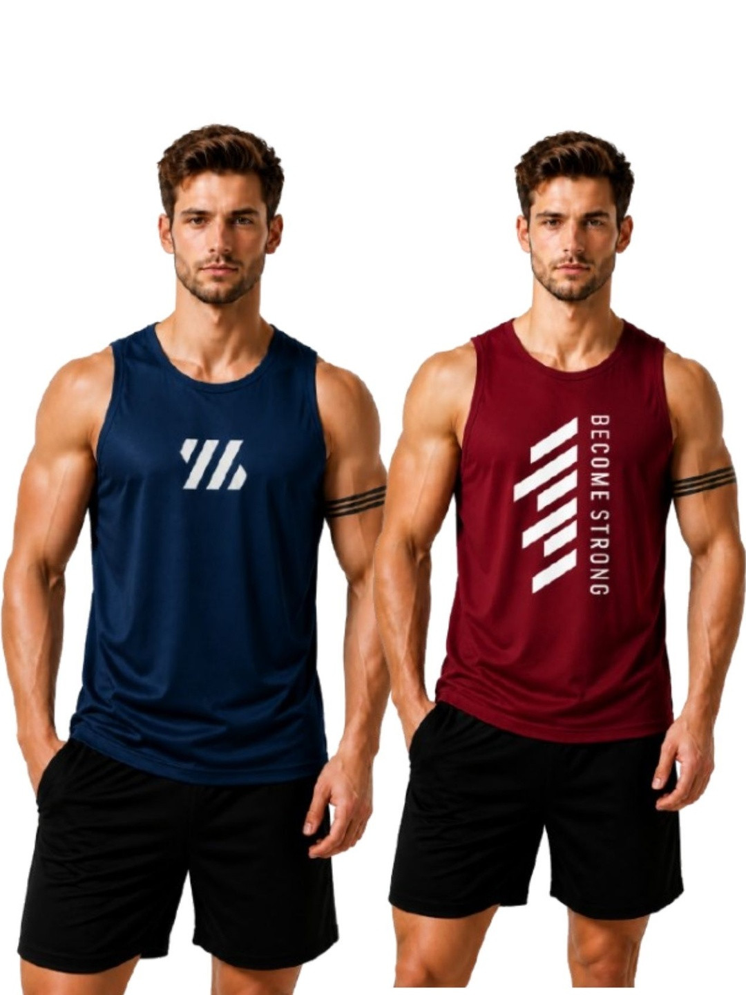 eliteeleganceapparel Pack of 2 Printed Tank