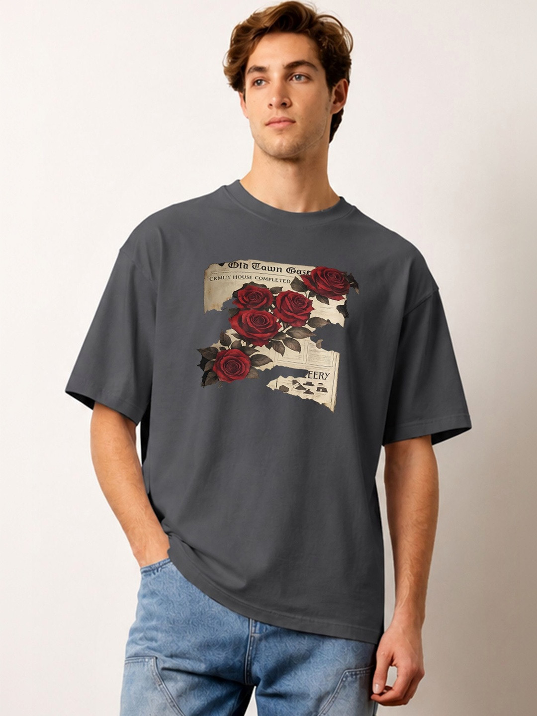 TOGS & TERRE Men Floral Printed Organic Cotton Blend T-shirt