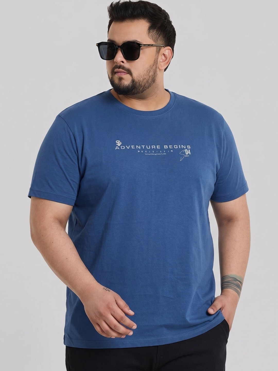 Sztori Men Typography Printed T-shirt