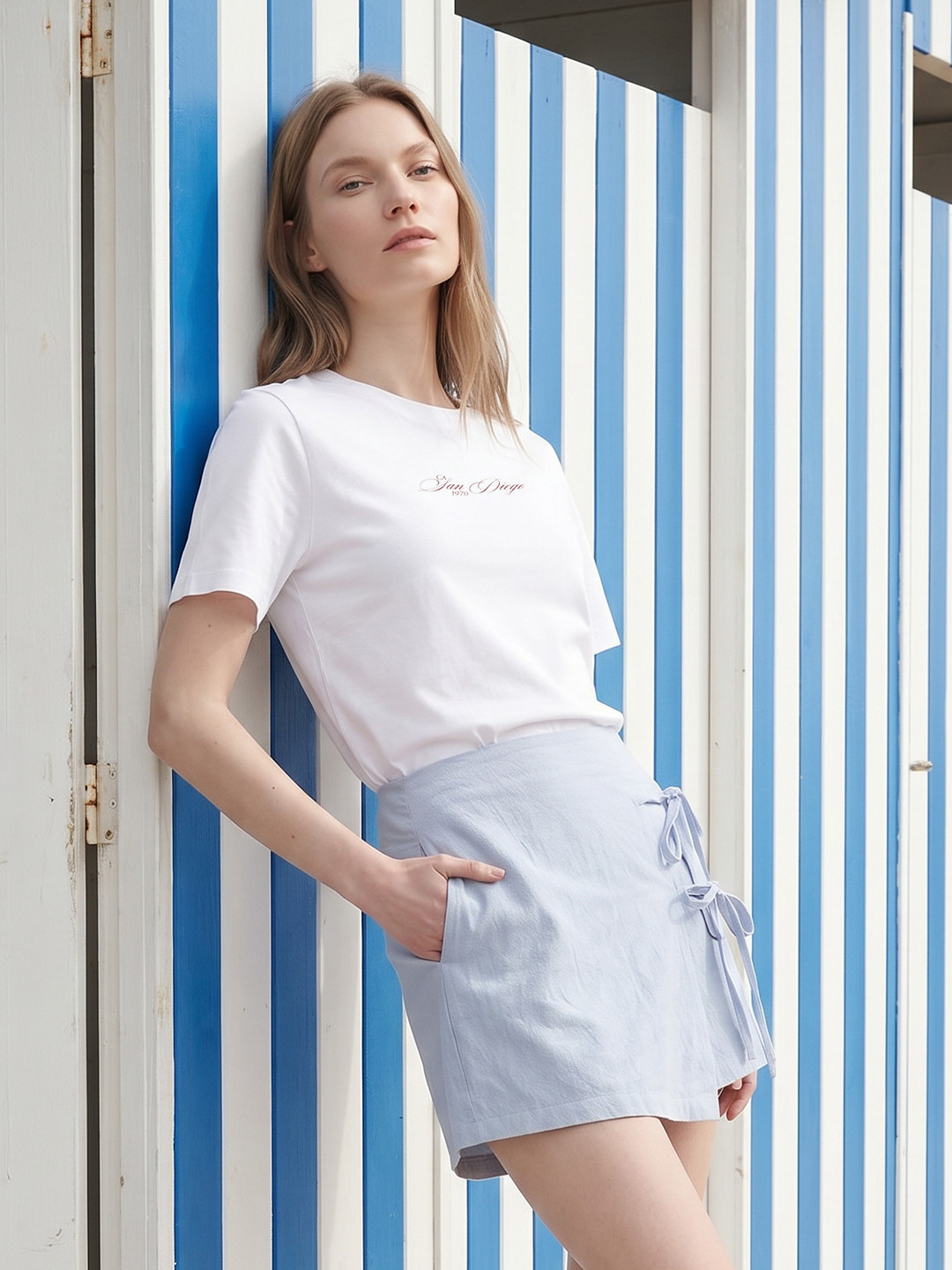 Mast & Harbour Typography Printed Pure Cotton T-shirt