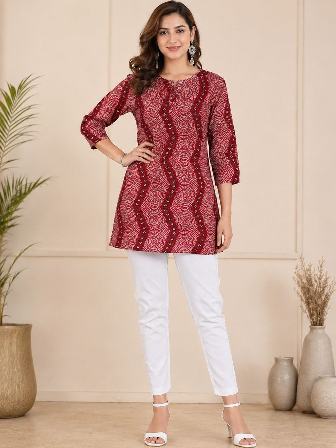 Greatech Fashions Ethnic Motifs Printed Kurti