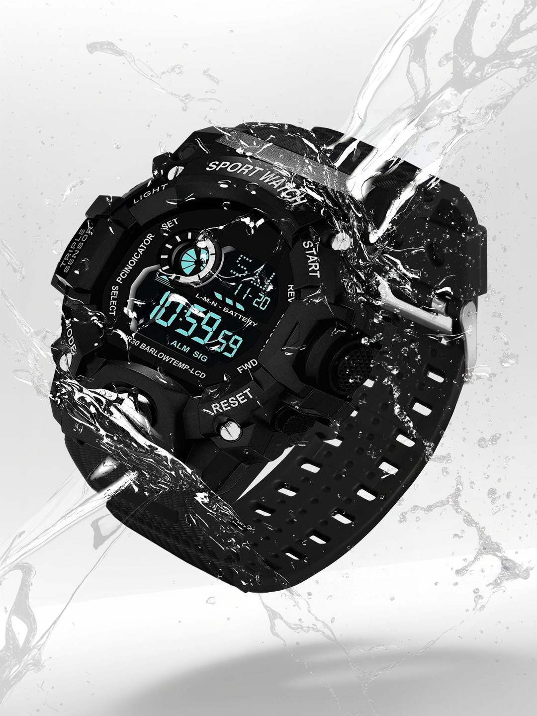 Daniel Radcliffe Men Brass Dial Digital Multi Function Watch - Image 1