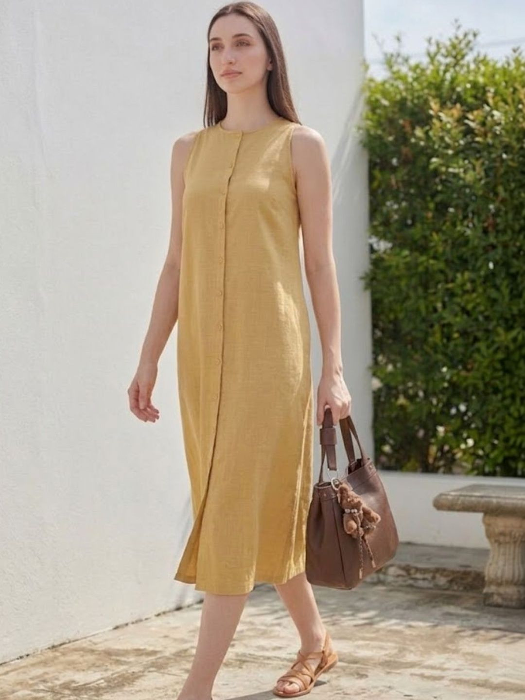 TAHVO Crepe Midi Dress