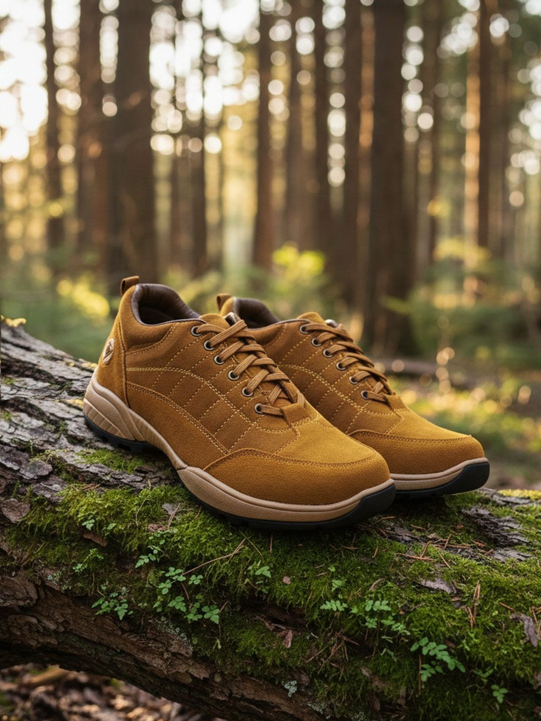 Khadims Men Lace-Ups Leather Trekking Shoes