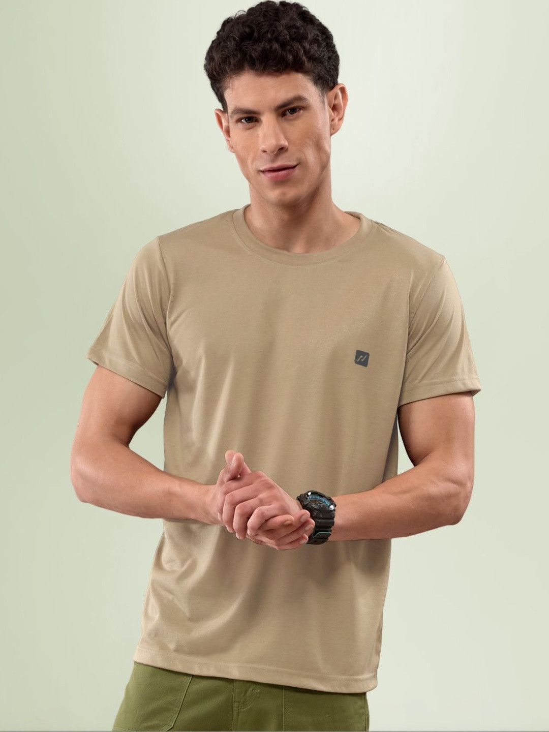 LUX NITRO Men Brand Logo Anti Odour T-shirt