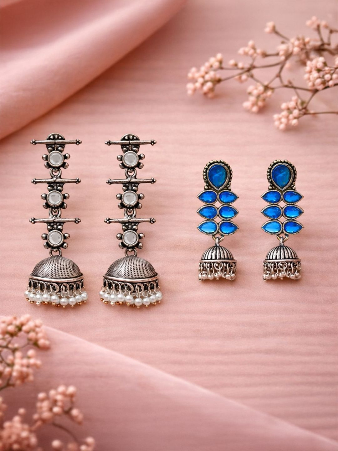 Stylishkudi Circular Jhumkas Earrings