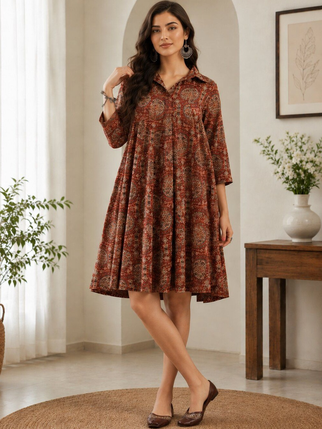 UGMAZ Print Ethnic Top