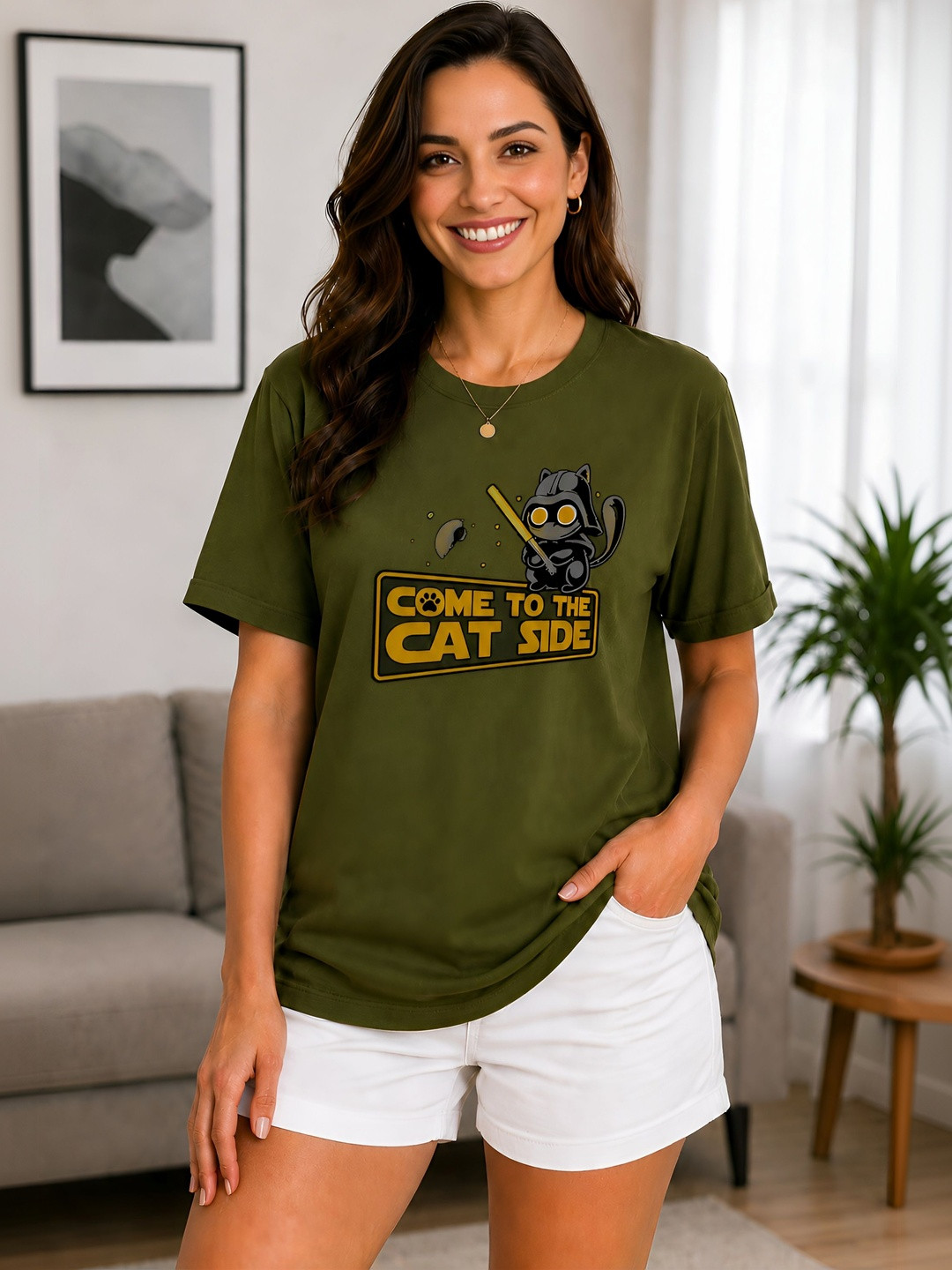 ELVIA Women Printed T-shirt