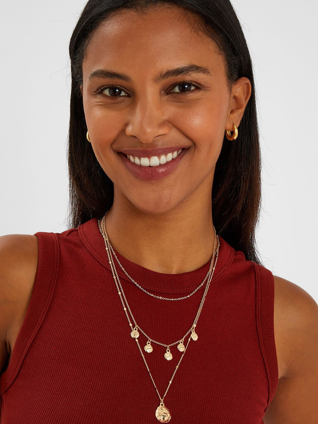 Accessorize Statement Layered Chain