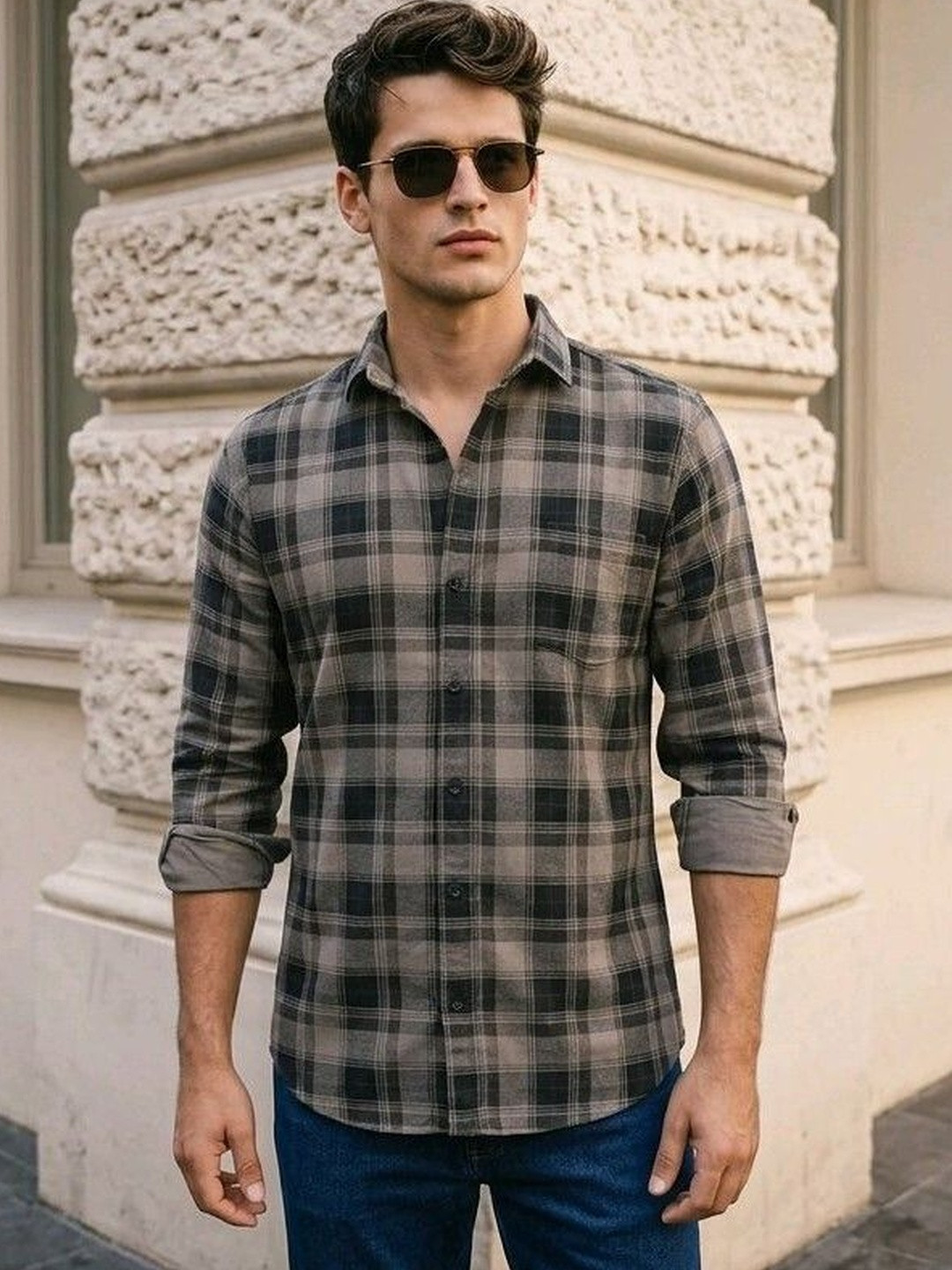 Roadster Men Standard Tartan Checks Checked Casual Shirt