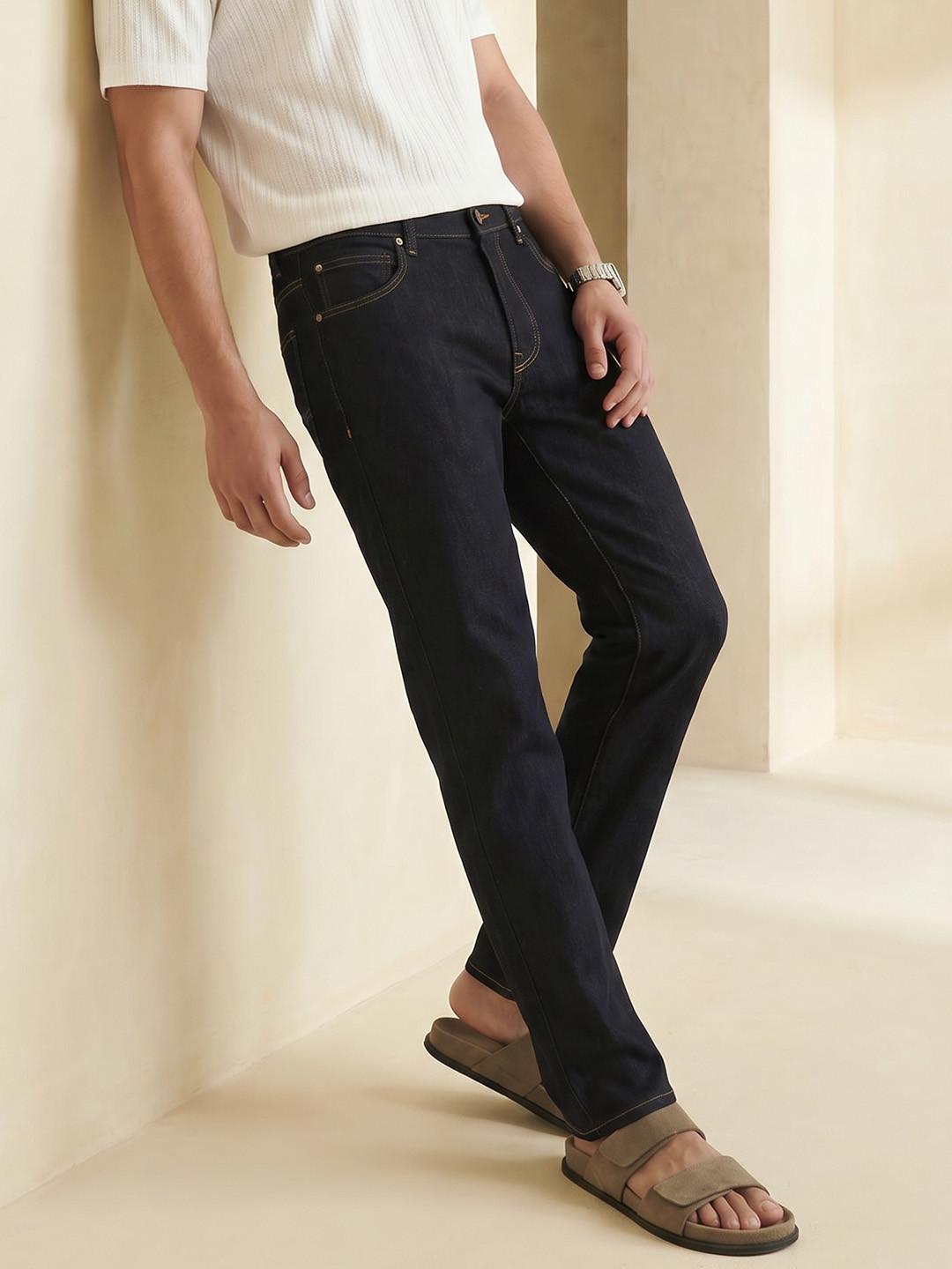 Mr Bowerbird Regular Fit Vintage Wash Stretchable Jeans