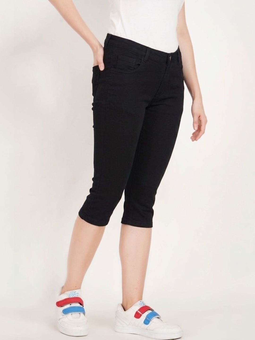 MM-21 Women Skinny Fit Capris