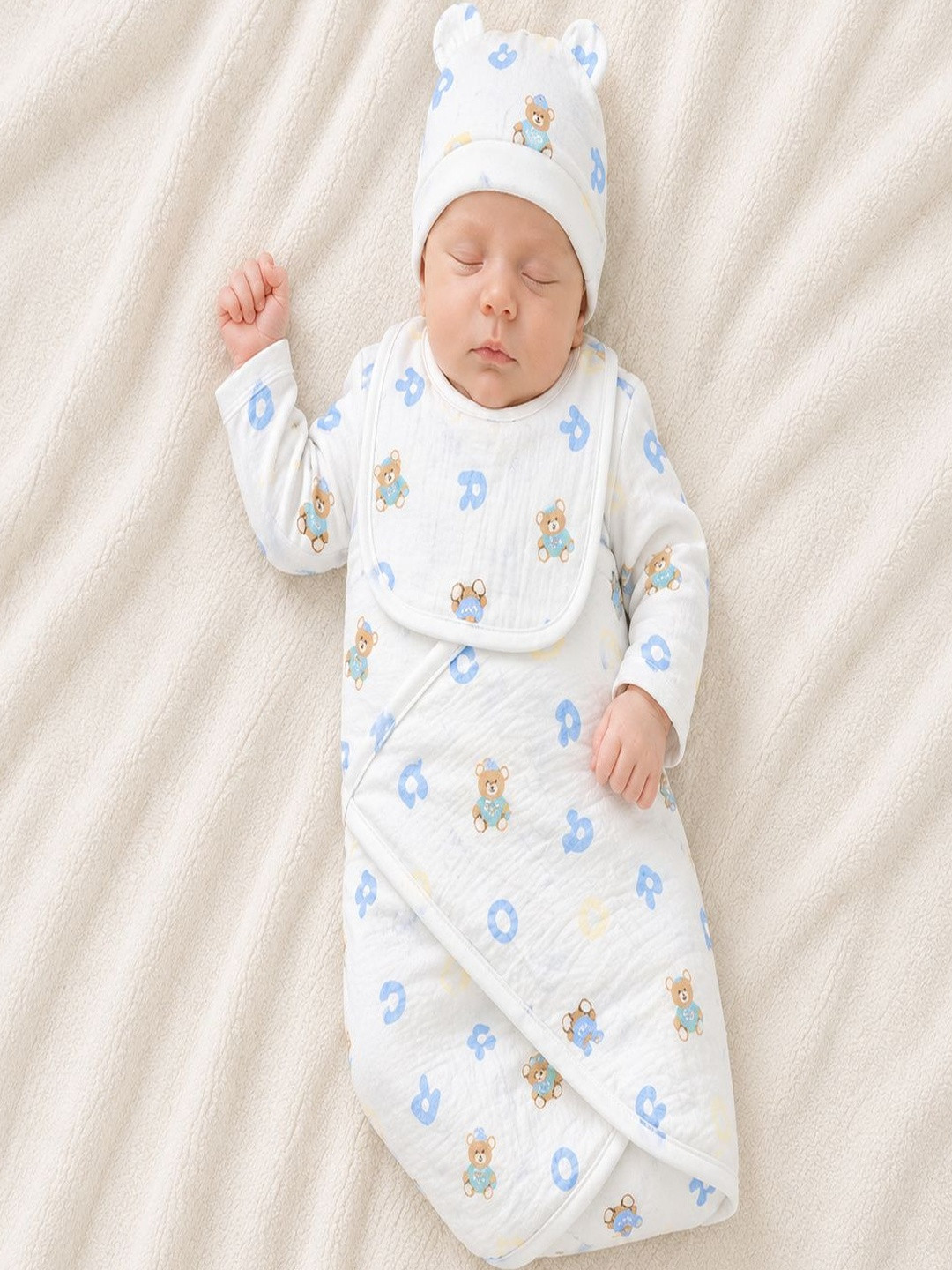BAESD Kids Pack Of 5 Pure Cotton Baby Apparel Gift Set