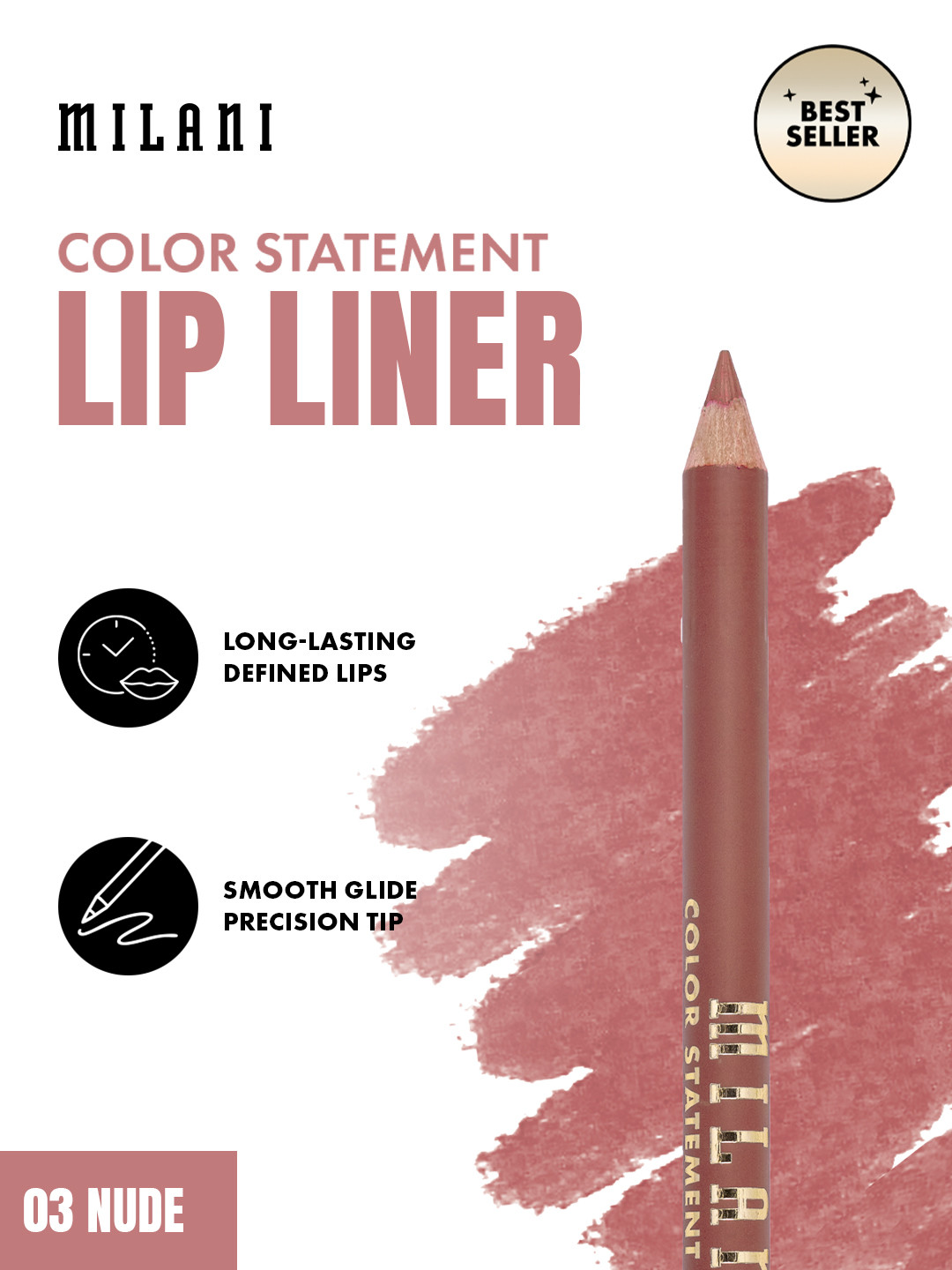 MILANI Color Statement Lip Liner-Nude 03