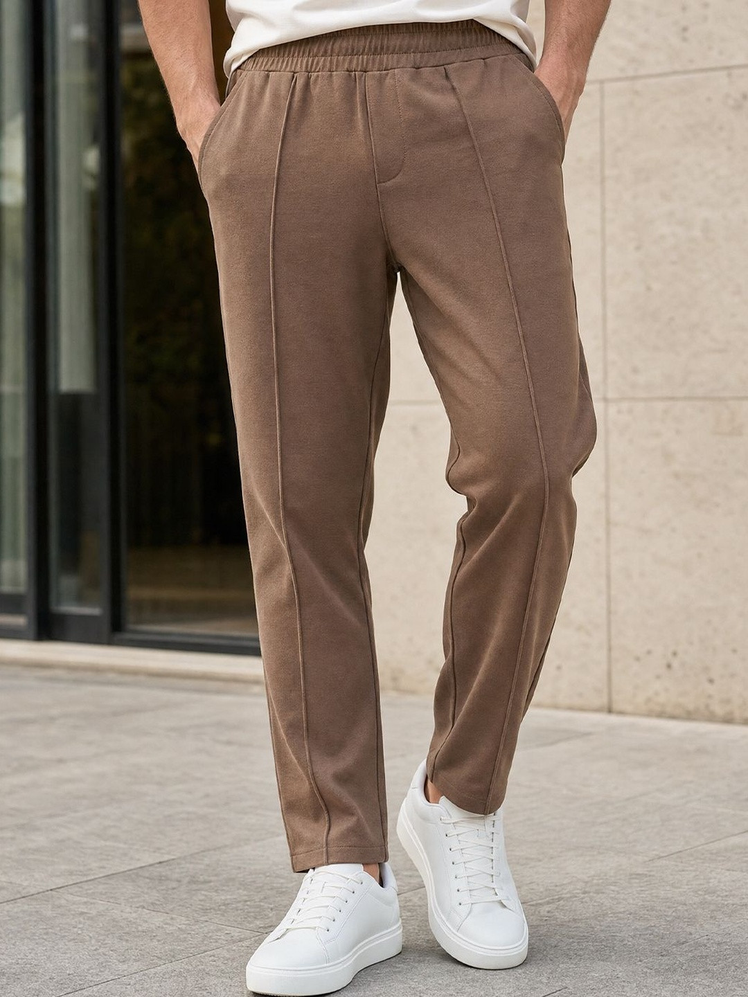 NOBERO Men Straight Fit Joggers
