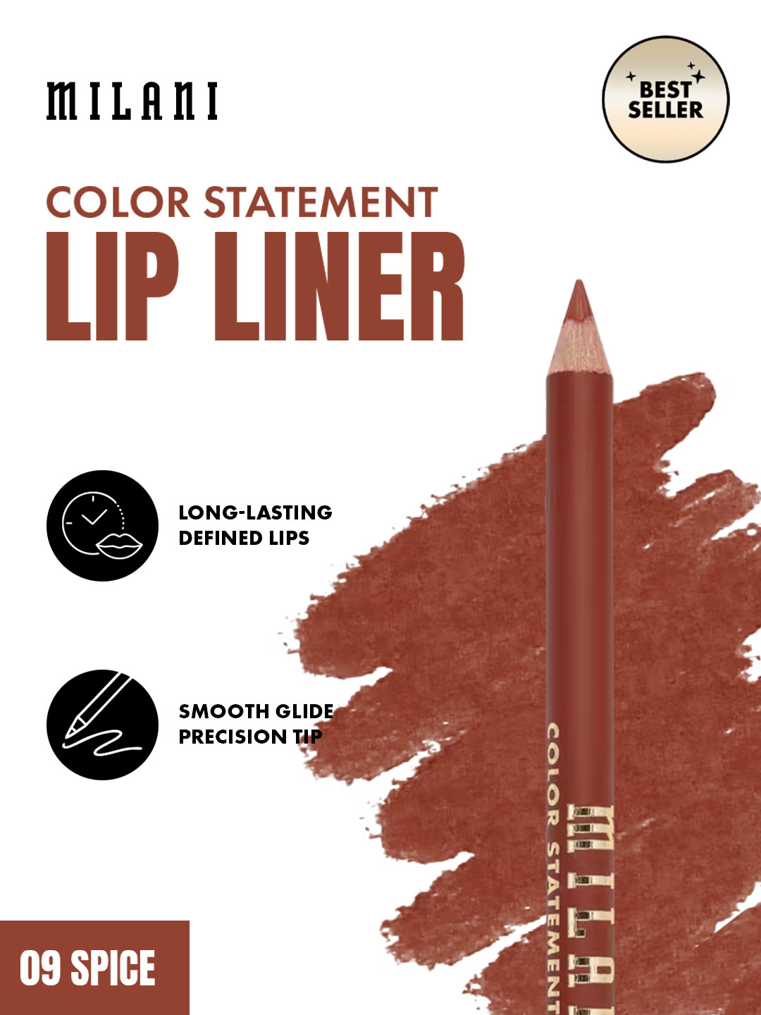 MILANI Color Statement Lip Liner-Spice 09