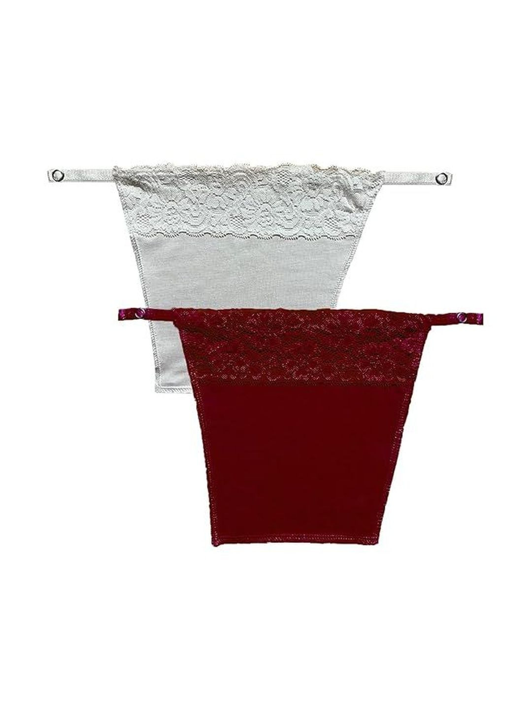 Fimalia Pack of 2 Pure Cotton Non Padded Camisoles