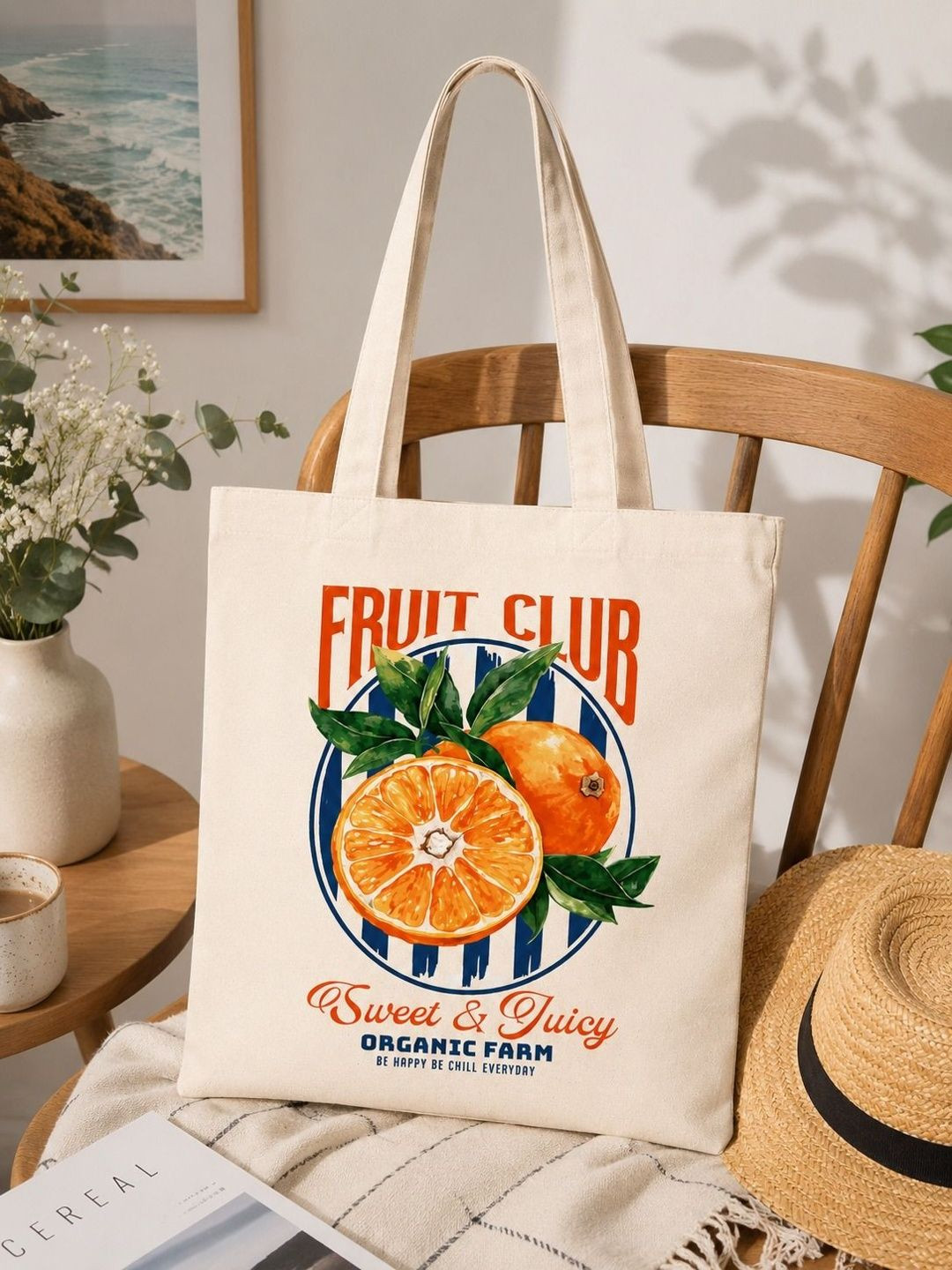 HERE&NOW Printed Tote Bag