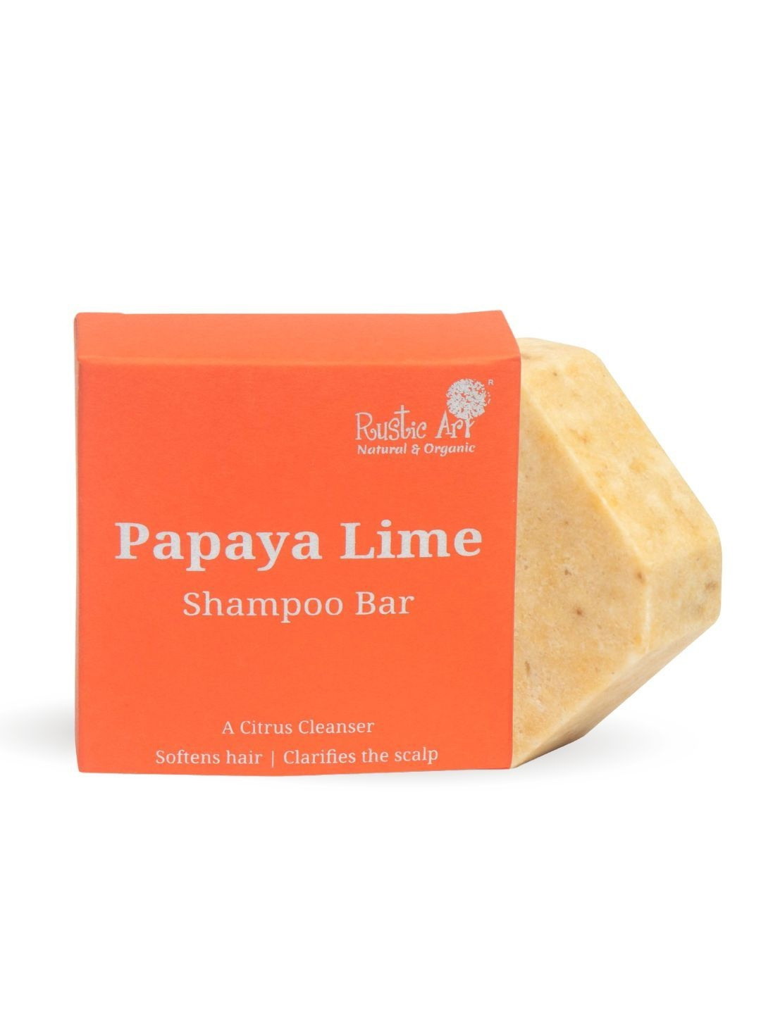 Rustic Art Papaya Lime Shampoo Bar - 75g