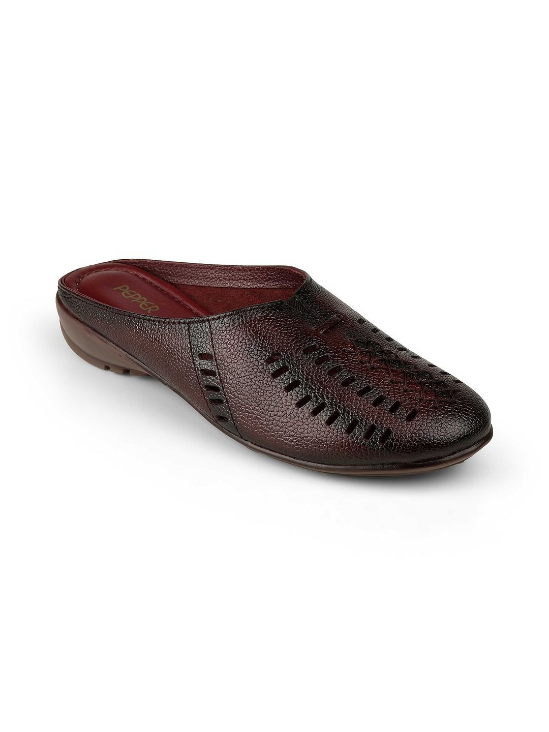 PEPPER Women Mojaris with Laser Cuts Flats