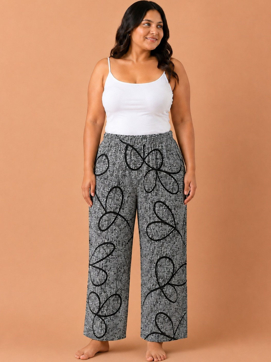 HAUTEMODA Women Printed Strechable Pajama