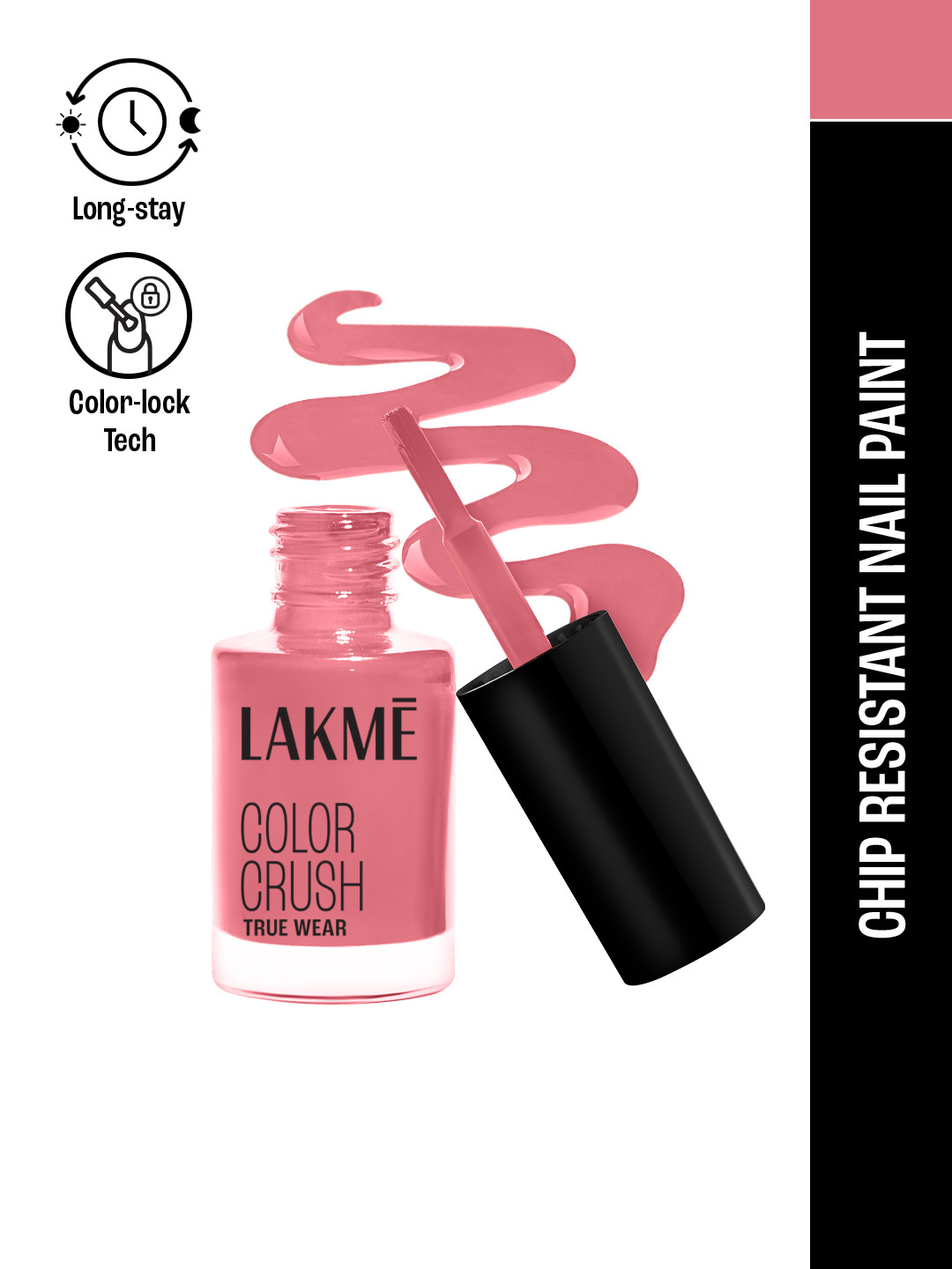 Lakme True Wear Color Crush Chip Resistant & Long Lasting Vibrant Nail Polish 6ml - 43