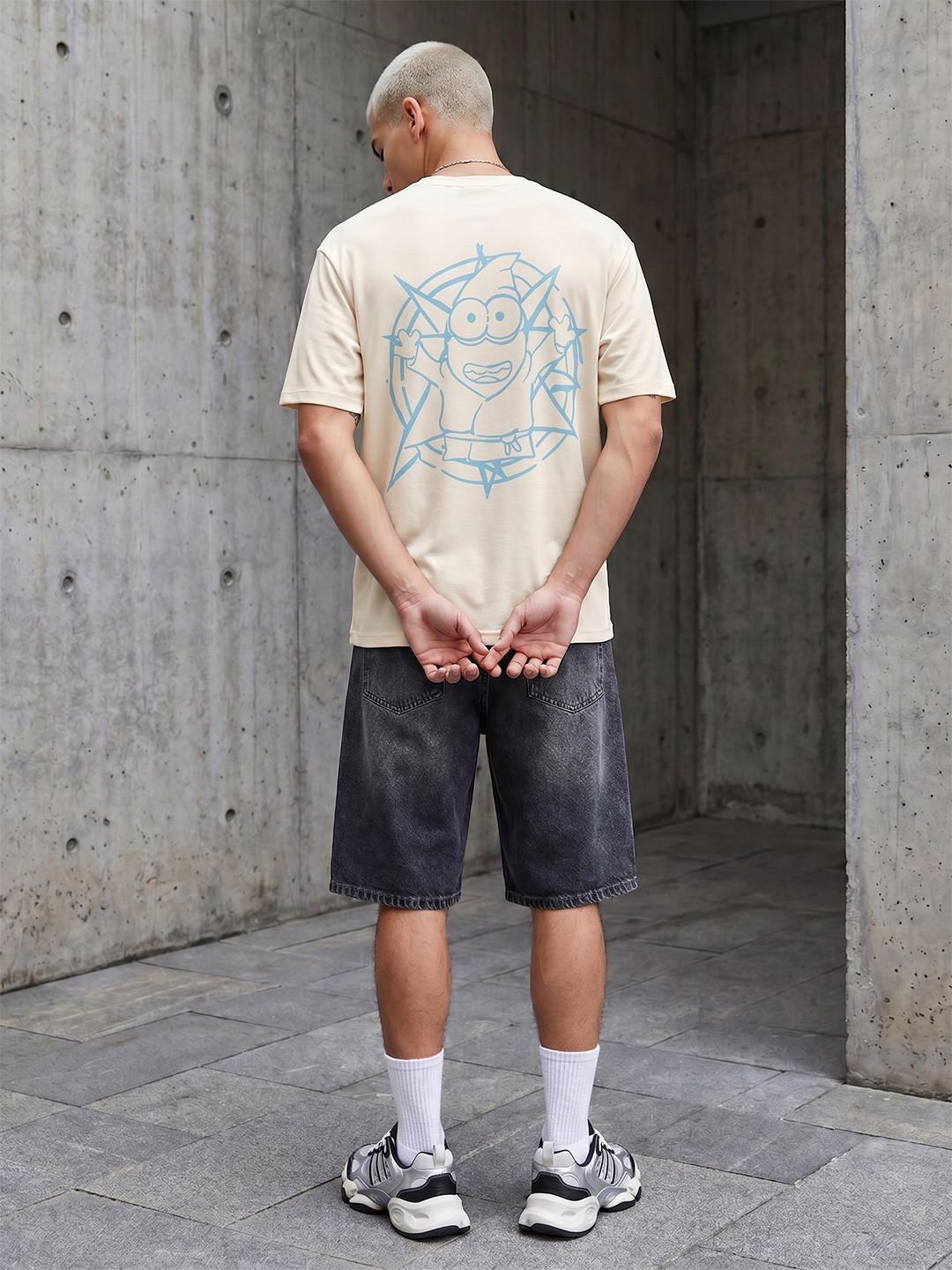 Minions by Kook N Keech Minions Printed Pure Cotton Relaxed Fit T-shirt