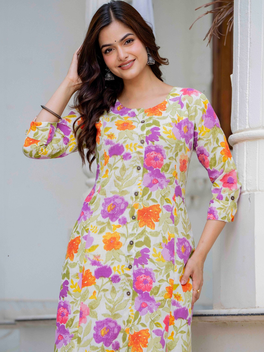 Pistaa Women Floral Printed Floral Kurta