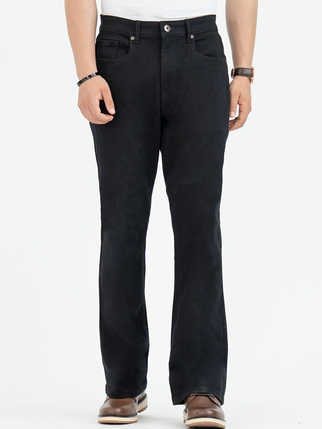 Red Tape Men Bootcut Mid-Rise Stretchable Jeans