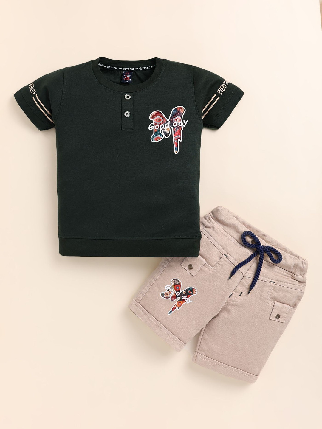TINI JENNY Boys Printed T-shirt with Shorts