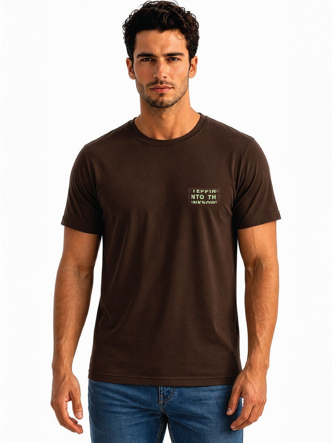 Status Quo Men Typography Printed Pure Cotton T-shirt