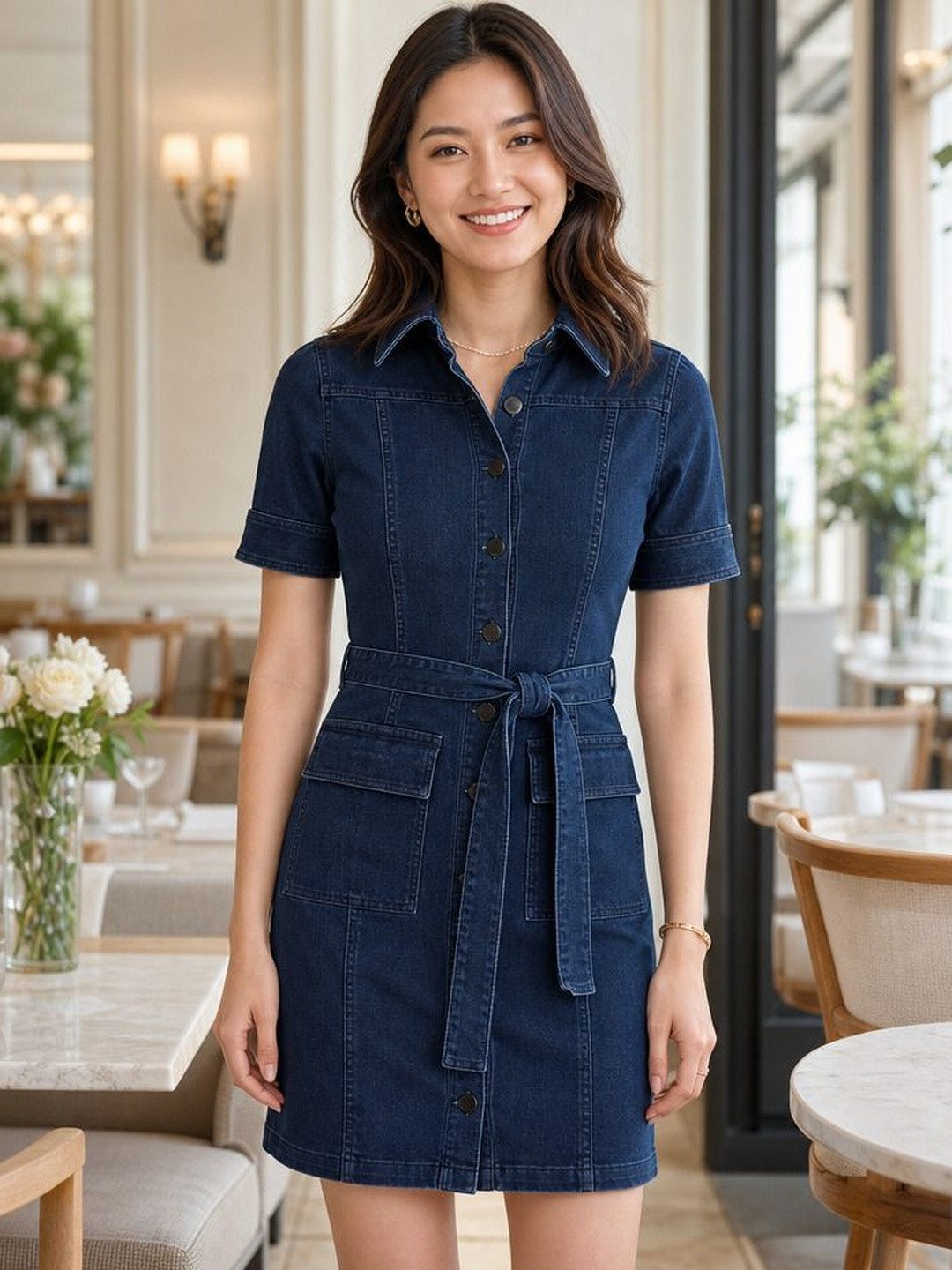 Style Quotient Shirt Mini Dress